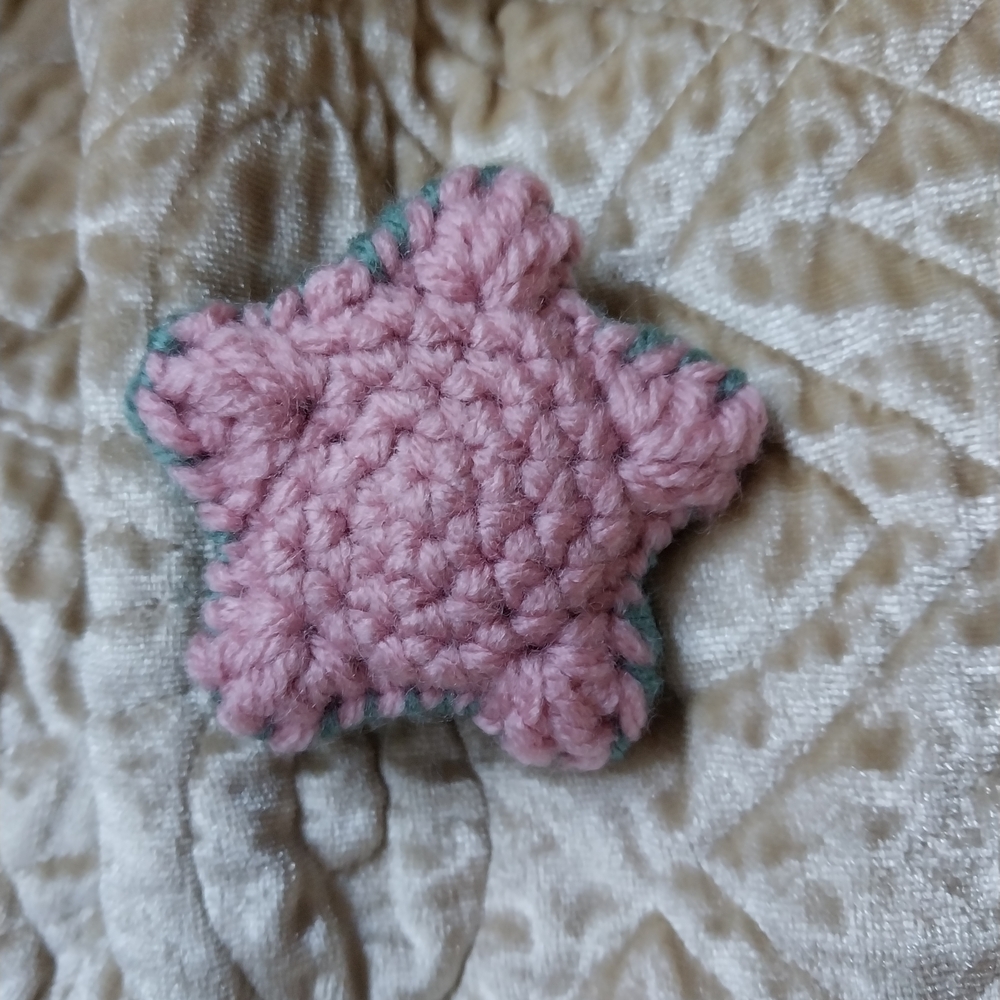 Pink Knitted Star Accessory